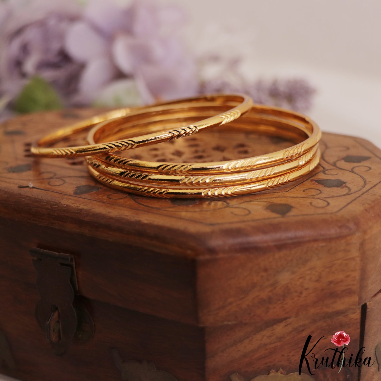 Trendy Daily Wear Bangles B393 (Set of 4 Bangles)