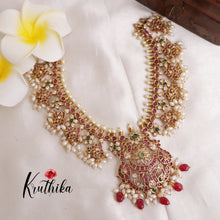 Beautiful Peacock Kempu guttapoosalu Necklace NC1910 (Available in 2 Colours)