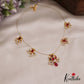 Simple Teardrop Motifs Jadau Invisible Chain With Pearl Drops NC2719 (Available In 4 Colors)