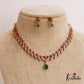Sparkling Teardrop Motifs AD Necklace NC2747 (Available In 3 Colors)