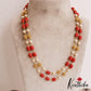 Classic Double Layered Coral Bead Mala LH2069