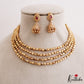 Layered golden beads necklace NC3300