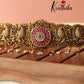 Premium Kempu Peacock Hip Belt V170