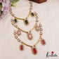 Gorgeous AD Geometric Motifs Victorian Necklace NC2754 (Available In 3 Colors)