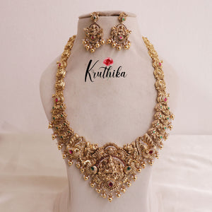 Premium Lakshmi Jadau Haaram LH1857 (Available in 2 Colours)