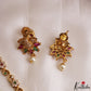 Trendy Peacock Motifs CZ Necklace With Pearl Drop NC3236 (Available In 2 Colors)