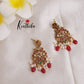 Beautiful Peacock Kempu guttapoosalu Necklace NC1910 (Available in 2 Colours)