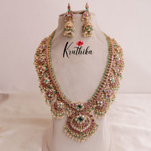 Royal Contemporary Kundan Jadau Pastel Beads Guttapoosalu Haaram LH1853