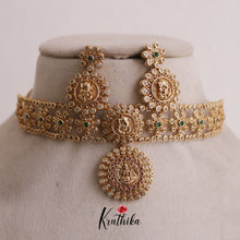 Gorgeous Ganesha with flower design choker NC1936