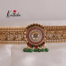 Beautiful  Peacock golden hip belt V245 (Available in 2 colours)