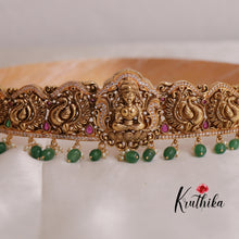 Temple  Lakshmi Devi  Peacock Hip Belt V243 (Available in 2 Colours)
