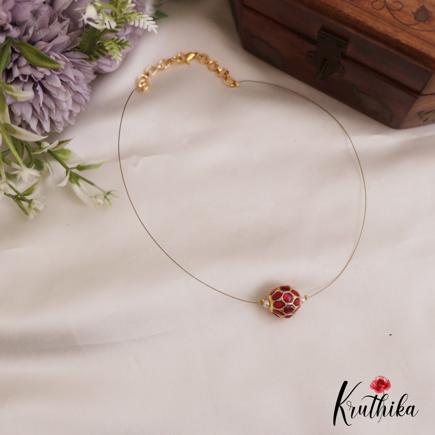 Simple Jadau Invisible Chain NC2718 (Available In 2 colors)