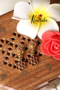 Simple floral Ruby balls Haaram LH628