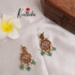 Beautiful Peacock Kempu guttapoosalu Necklace NC1910 (Available in 2 Colours)
