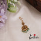 Classic Antique Floral Maang Tikka With Bead Drops MT326