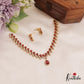 Sparkling Teardrop Motifs AD Necklace NC2747 (Available In 3 Colors)