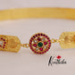 Simple Light Weight Flower Design Kemp Hip Belt V255