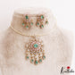 Elegant Floral Motifs CZ Victorian Hasli Pendant Set NC3166