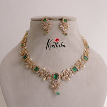 Elegant AD Victorian Stone Necklace NC1933 [Available in 2 colours]