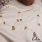 Simple Floral Motifs Jadau Invisible Chain With Bead Drops NC2722 (Available In 2 Colors)