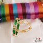 Trendy Openable CZ Frame Bangle With 12 in 1 Interchangeable Color Bangles B572