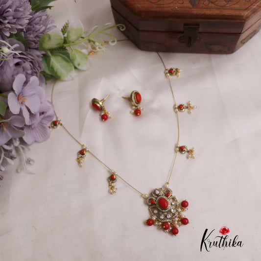 Beautiful Kemp Stone Invisible Necklace NC2512