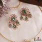 Elegant Floral Motifs CZ Victorian Hasli Pendant Set NC3166