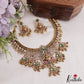 Royal moissanaite Kundan Jadau Lakshmi Jalebi Pattern Necklace NC2664