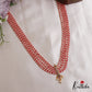 Beautiful Teardrop Motifs Multi Layer Pearl Bead Haaram LH2132 (Available In 9 Colors)