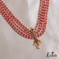 Beautiful Teardrop Motifs Multi Layer Pearl Bead Haaram LH2132 (Available In 9 Colors)