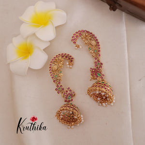 Grand Jadau Peacock Jhumkas E481