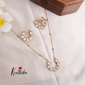 Pretty Simple moissanite Necklace NC1917