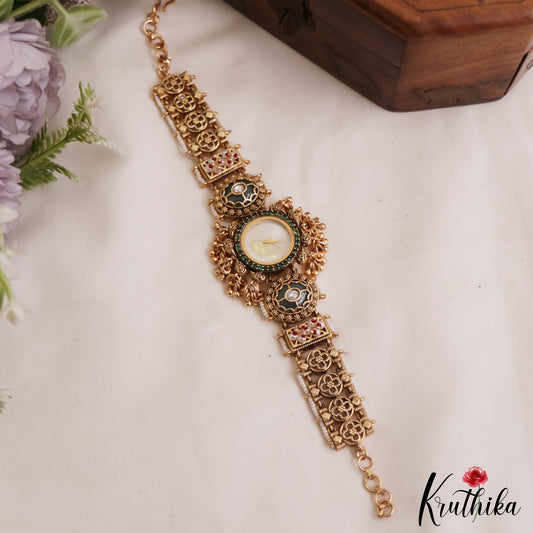 Classic Antique Floral Bracelet Watch B491 (Available In 2 Colors)