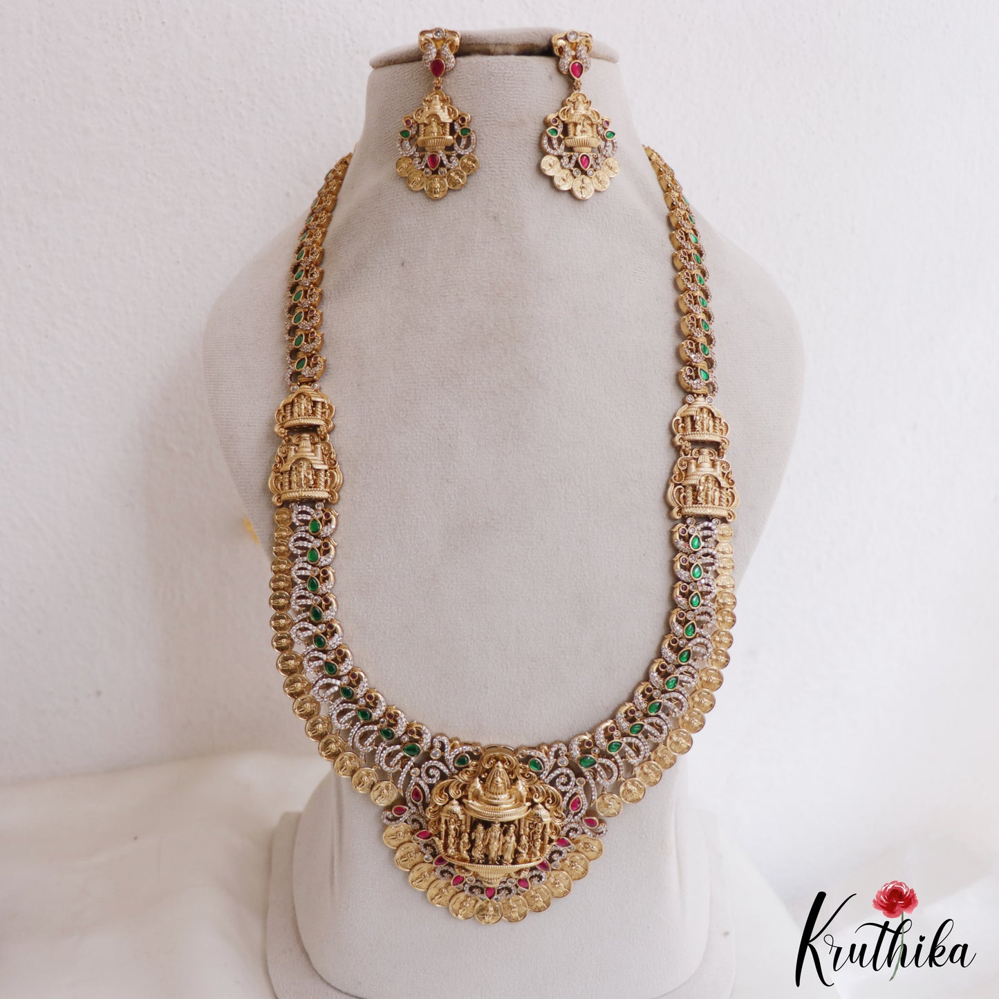 Gorgeous Antique Nagas Ram Parivar Kasu Haaram LH2042