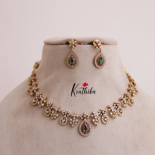 Pretty CZ Stone Necklace NC1930