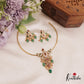 Trendy AD Peacock Motifs Jadau Hasli Necklace With Bead Drops NC2751 (Available in 3 Colors)