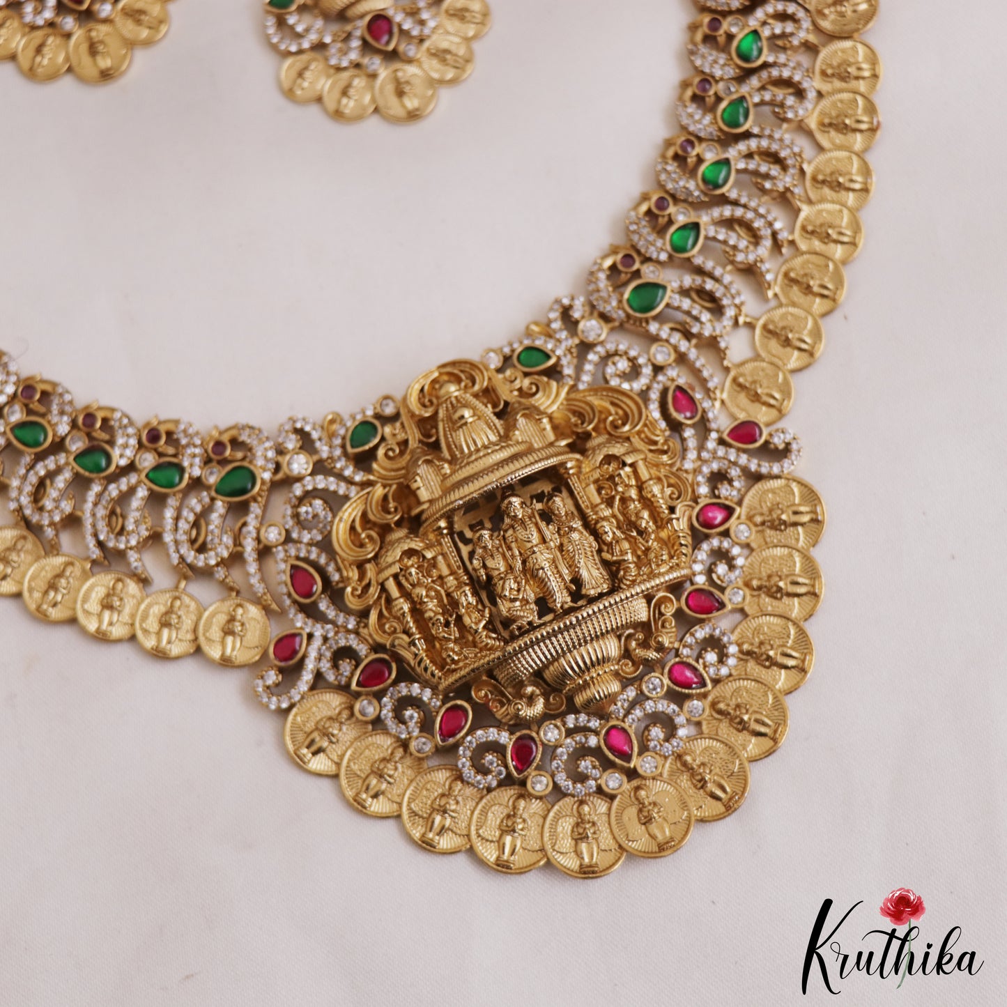 Gorgeous Antique Nagas Ram Parivar Kasu Necklace NC2665