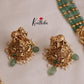 Grand Onyx Beads Temple Lakshmi Kempu Haaram LH1888