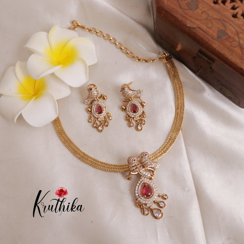 Simple Pretty CZ Stone Necklace NC1918