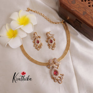 Simple Pretty CZ Stone Necklace NC1918