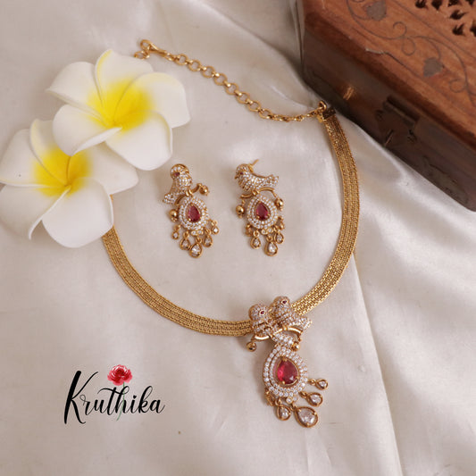 Simple Pretty CZ Stone Necklace NC1950