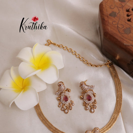 Simple Pretty CZ Stone Necklace NC1950