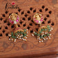 Premium Antique Lakshmi Jadau Jhumkas E485