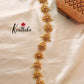 Premium Lakshmi AD stones pearl & bead droplets Jada (choti) J55