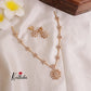 Beautiful CZ stones Flower necklace NC1919