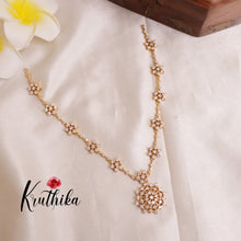 Beautiful CZ stones Flower necklace NC1919