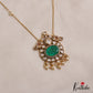 Sparkling Elephant Motifs Polki Victorian Pendant Chain Set LH2107 (Available In 4 Colors)