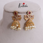 Trendy AD Peacock Jhumkas E718