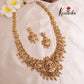 Premium Temple Lakshmi Peacock Haaram with Golden beads LH1830