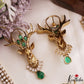 Stunning Deer Motifs CZ Victorian Necklace NC3151 (Available In 4 Colors)